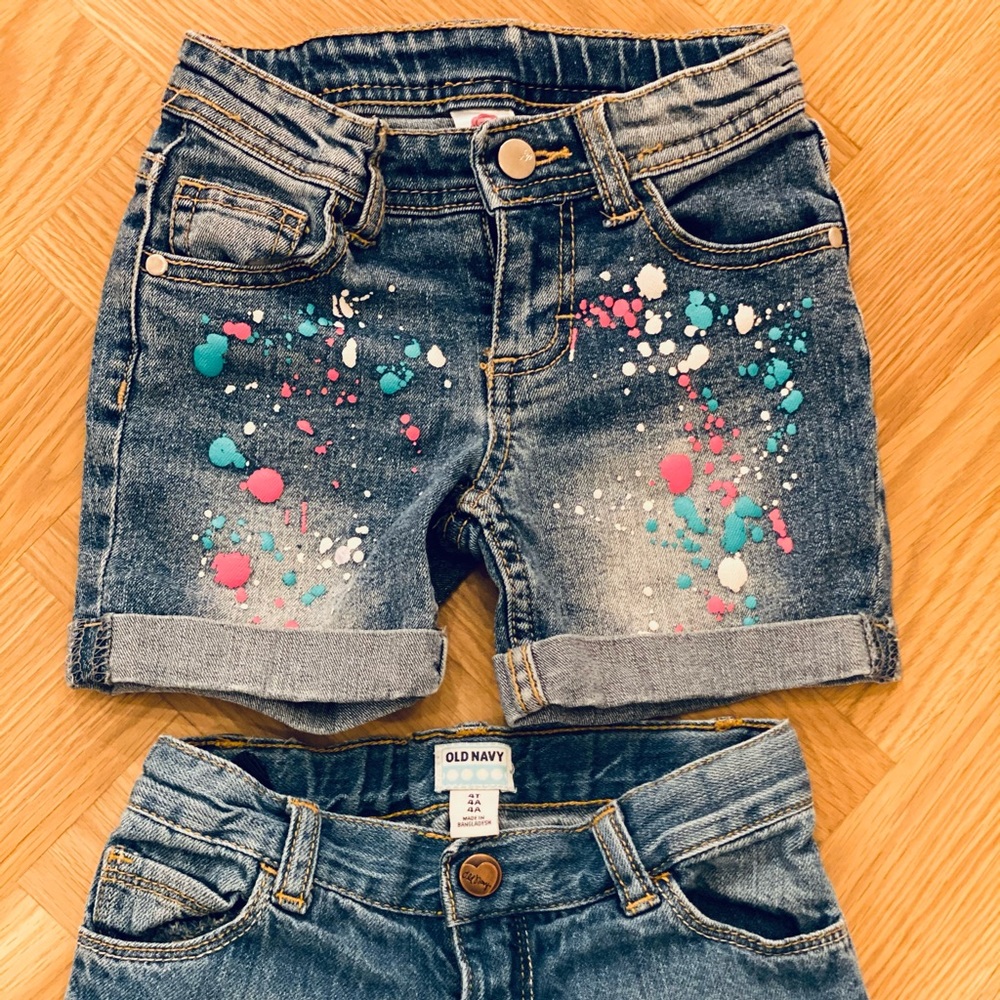 2 Pair Denim Shorts. Old Navy and TG (total girl)